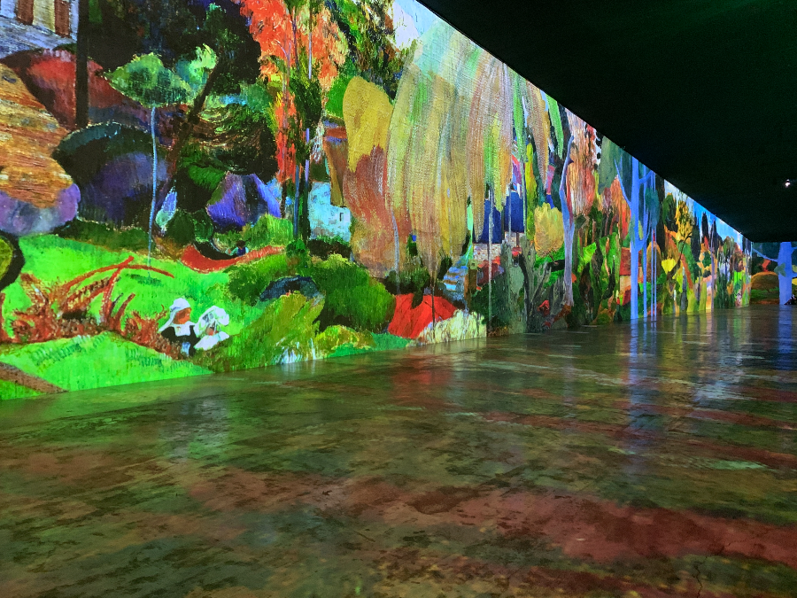 빛의 벙커 고갱 미디어 아트