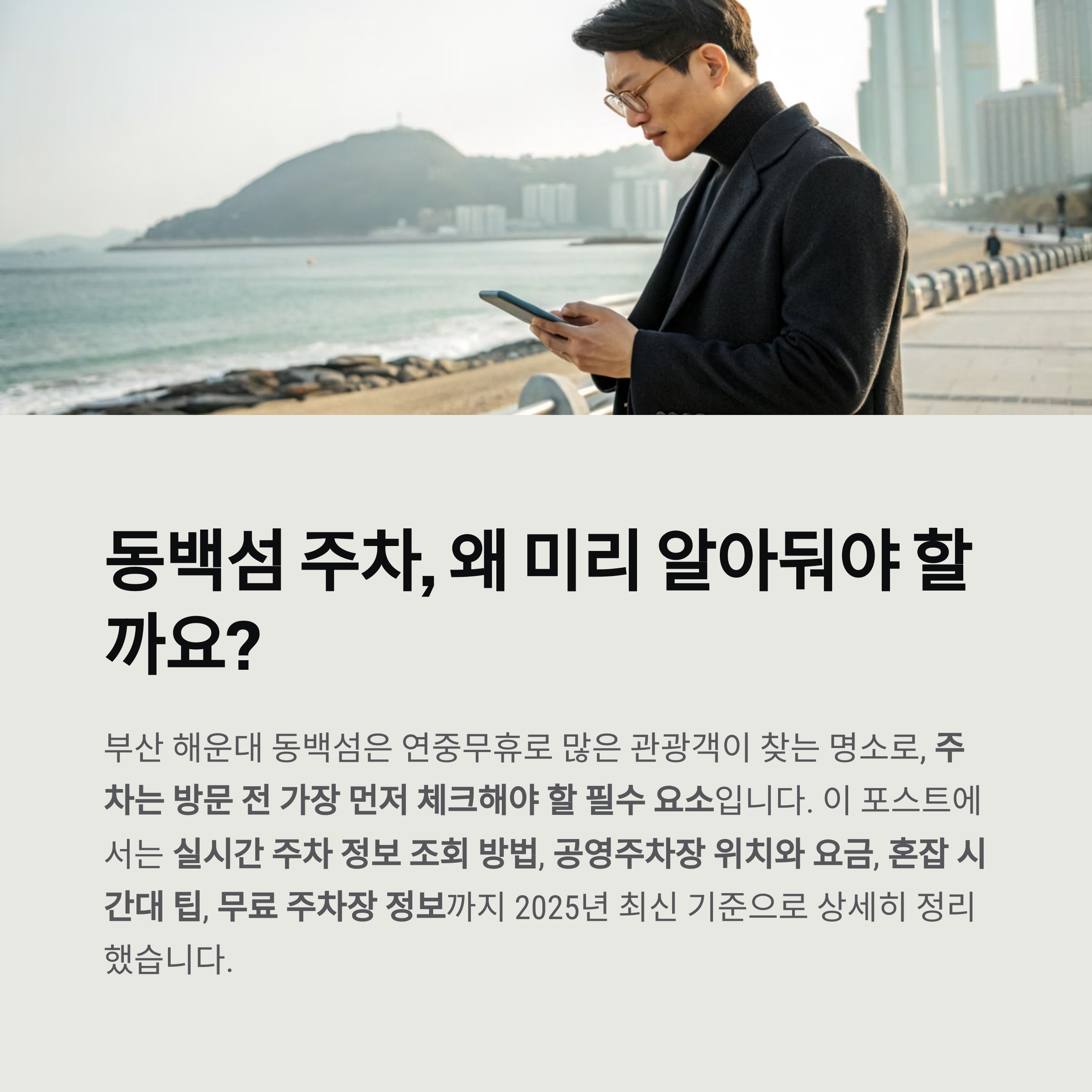 동백섬 주차, 알아둬야 할 이유