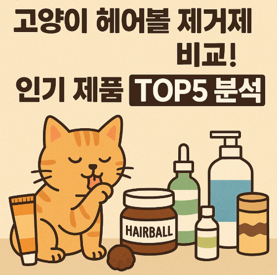 고양이 헤어볼 제거제 비교! 인기 제품 TOP5 분석 관련 사진