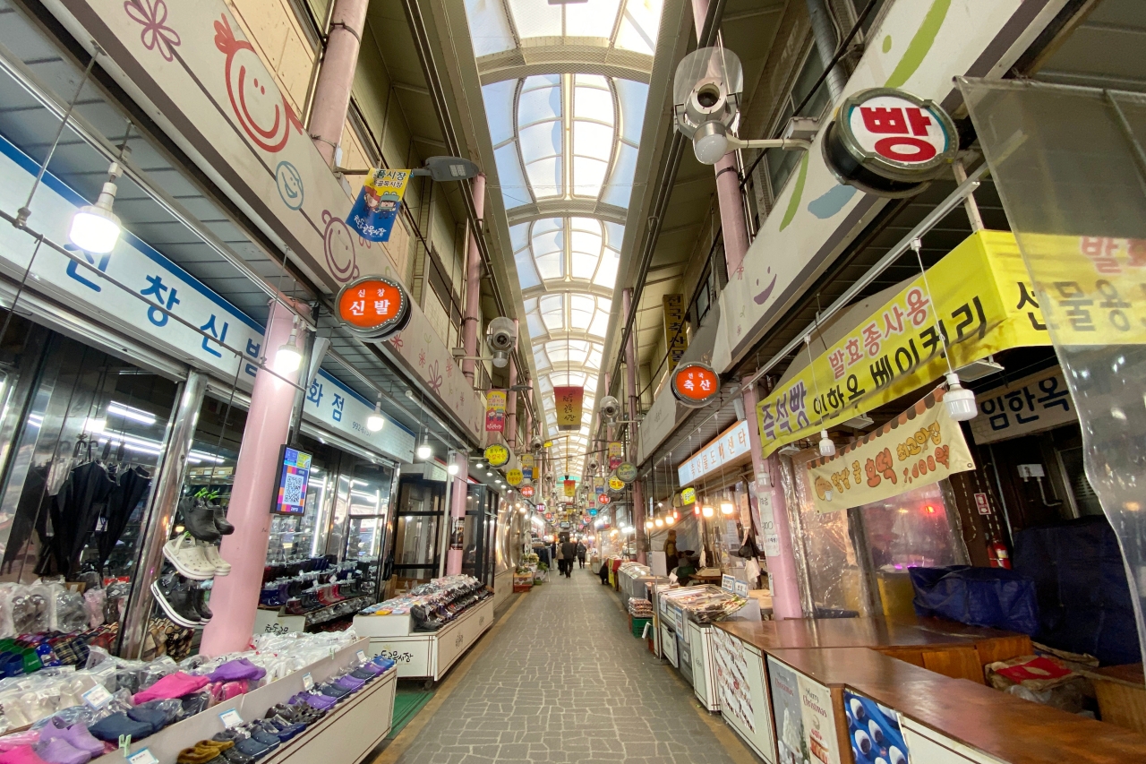 창동 골목시장 내부