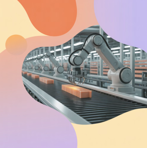 제조업 AI 혁신 - 로봇팔 예시 이미지