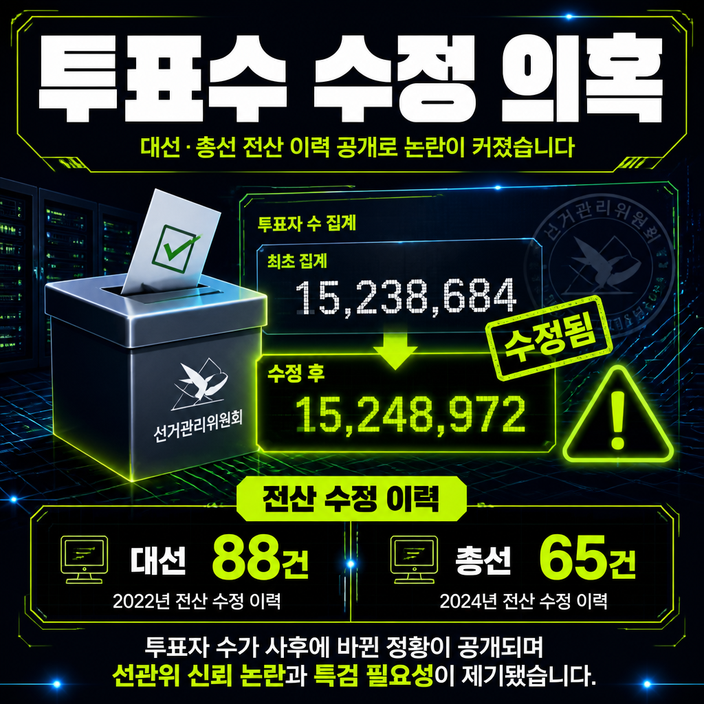 투표수 수정 의혹