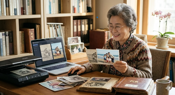 AI로 옛날 사진 복원하는 방법 (디지털화,스캐닝,AI도구,레미니,컬러라이제이션,한계)