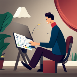 달력에 출첵 또는 출석체크를 하는 장면