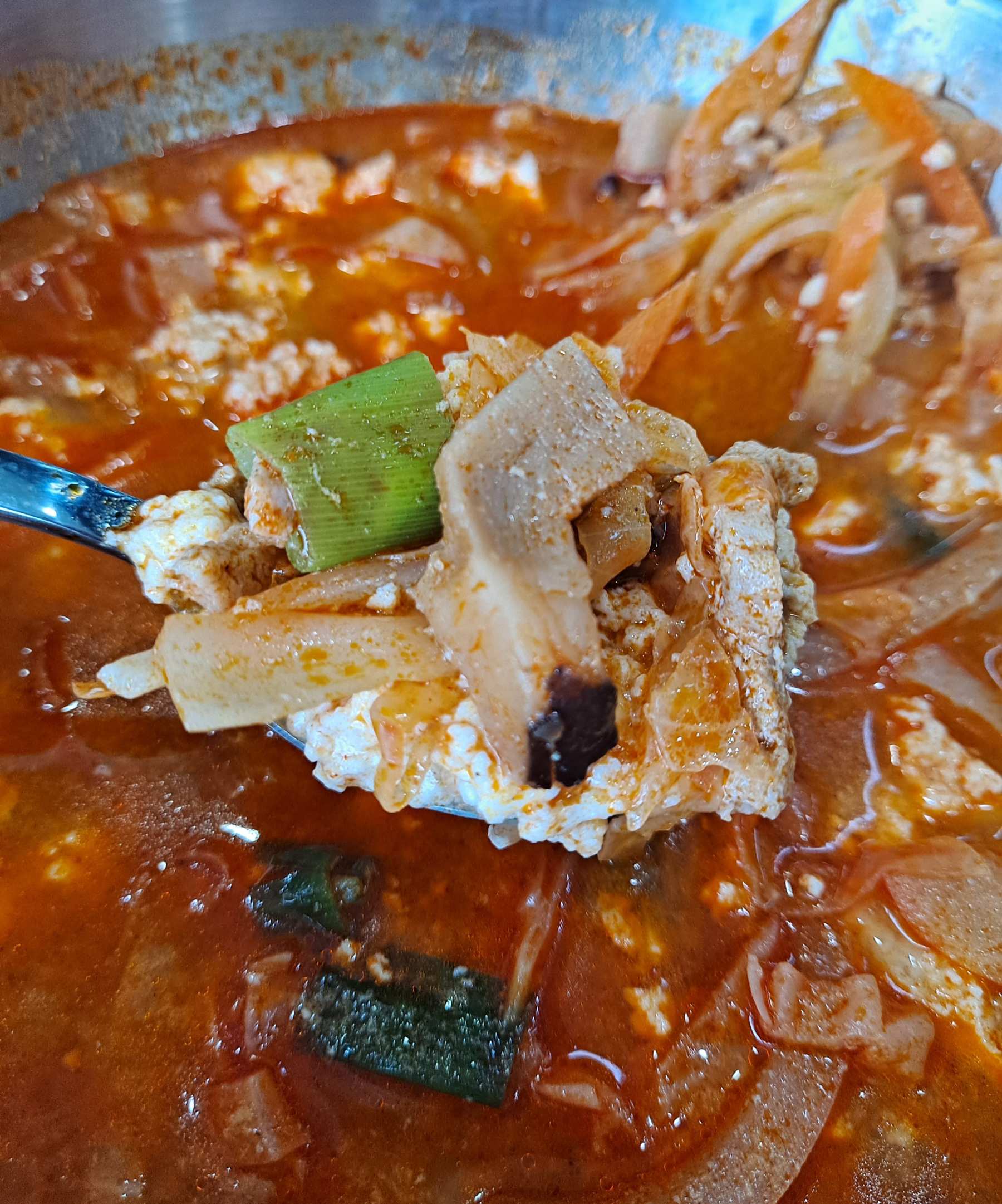 푸드코트 짬뽕순두부 한숟가락