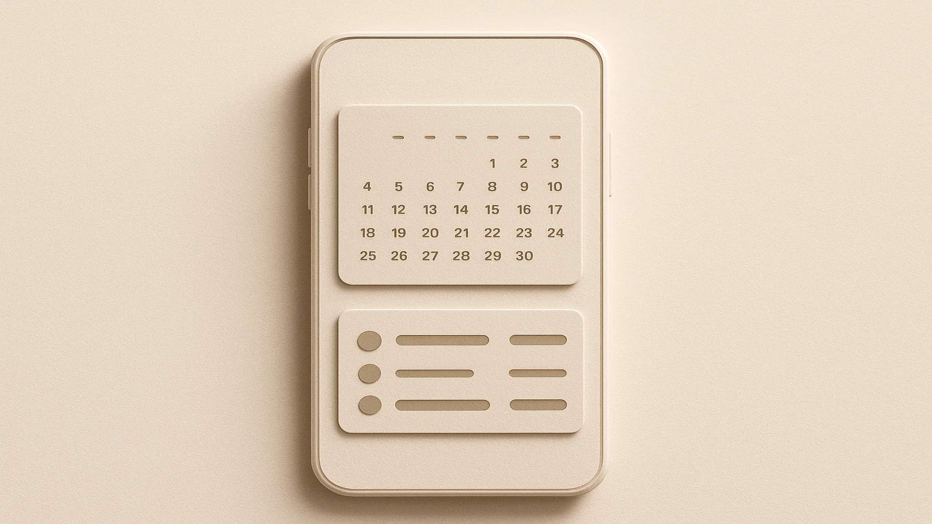 워커스노트 앱 메인 화면에서 캘린더와 장부가 통합된 직관적인 인터페이스를 보여주는 스크린샷