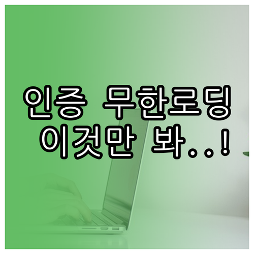 모두의카드 본인인증 무한 로딩 해결과..