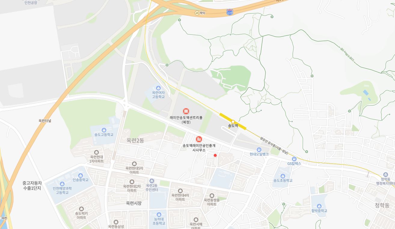 래미안 송도역 센트리폴 위치