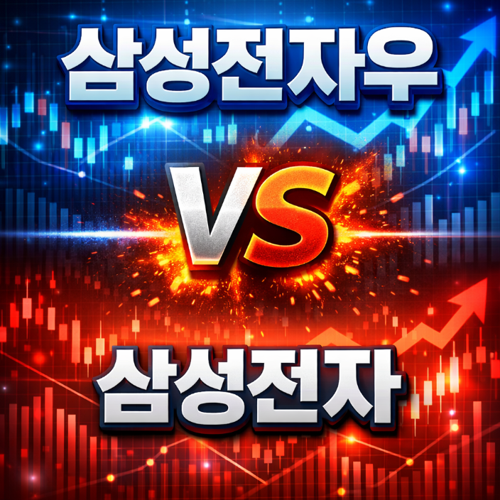 삼성전자우 vs 삼성전자 차이 (수익률, 배당금 한눈에 비교)