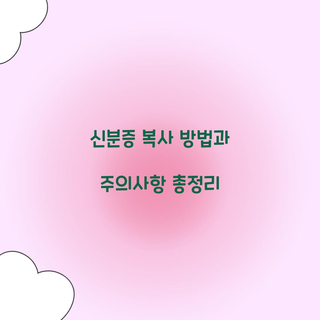 신분증 복사