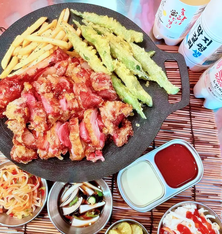 주주총회 장동민 슈바인학센 족발튀김 실내포차 맛집 추천 인천 신포동 포장마차 맛집 소개