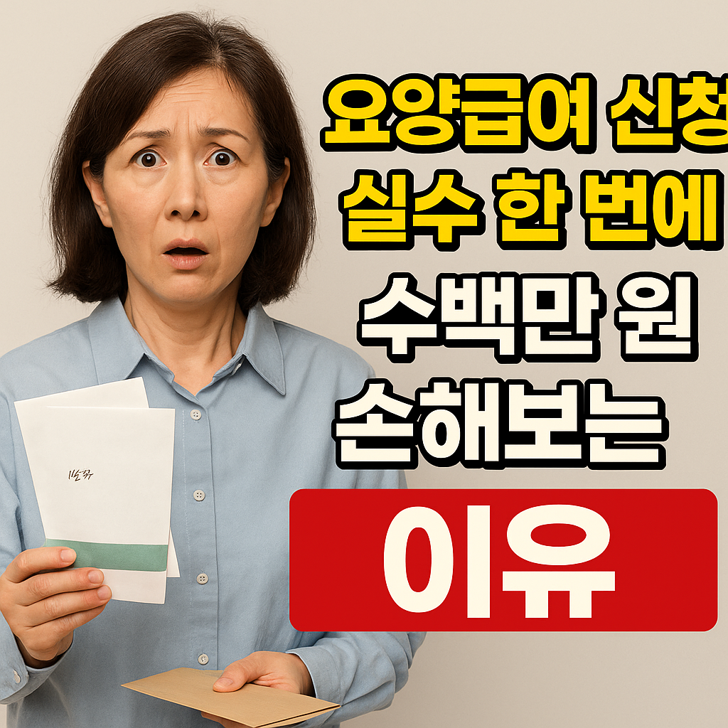 요양급여 신청 시 실수하면 손해보는 이유