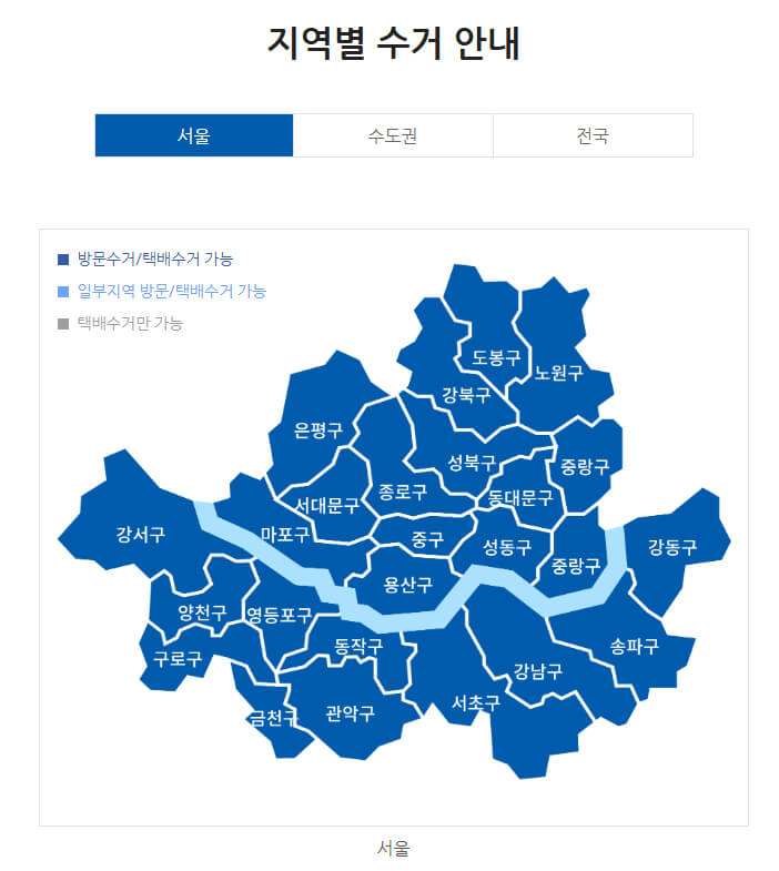 서울 수거방법