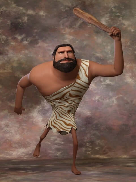 구석기시대 사람 이미지