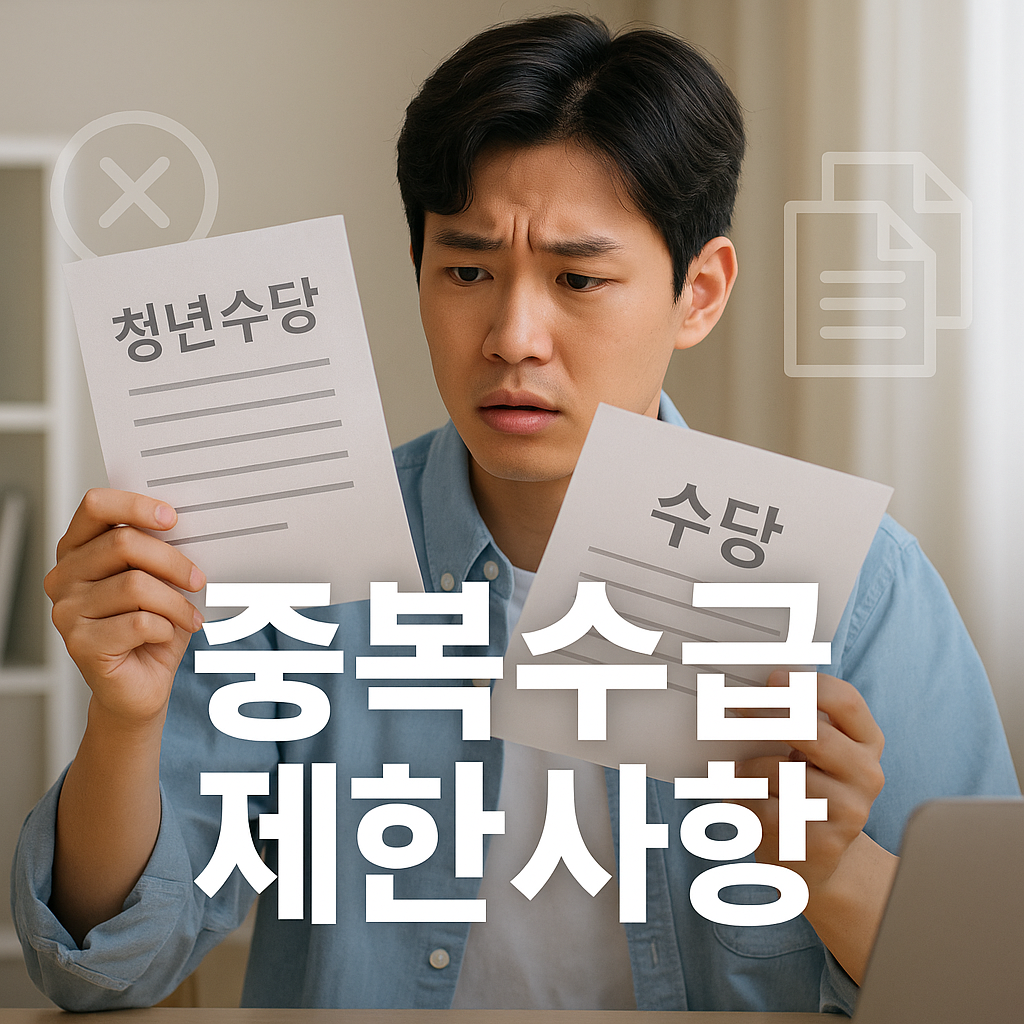 서울 청년수당 중복수급 제한사항