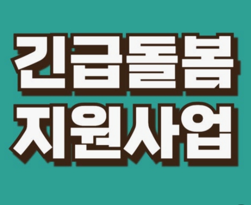 긴급돌봄지원사업
