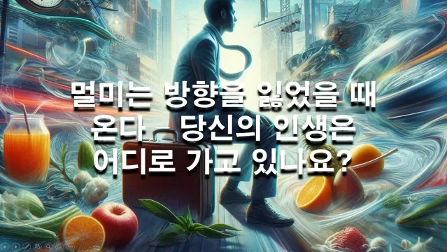 멀미는 방향을 잃었을 때 온다 – 당신의 인생은 어디로 가고 있나요?