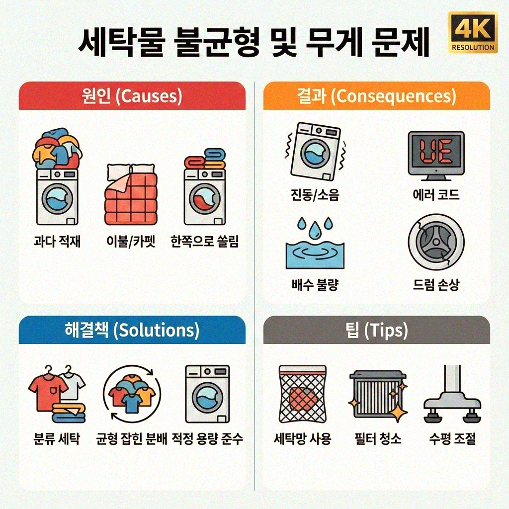 세탁기 문이 안 잠길 때 걱정 마세요 이유와 해결법 안내