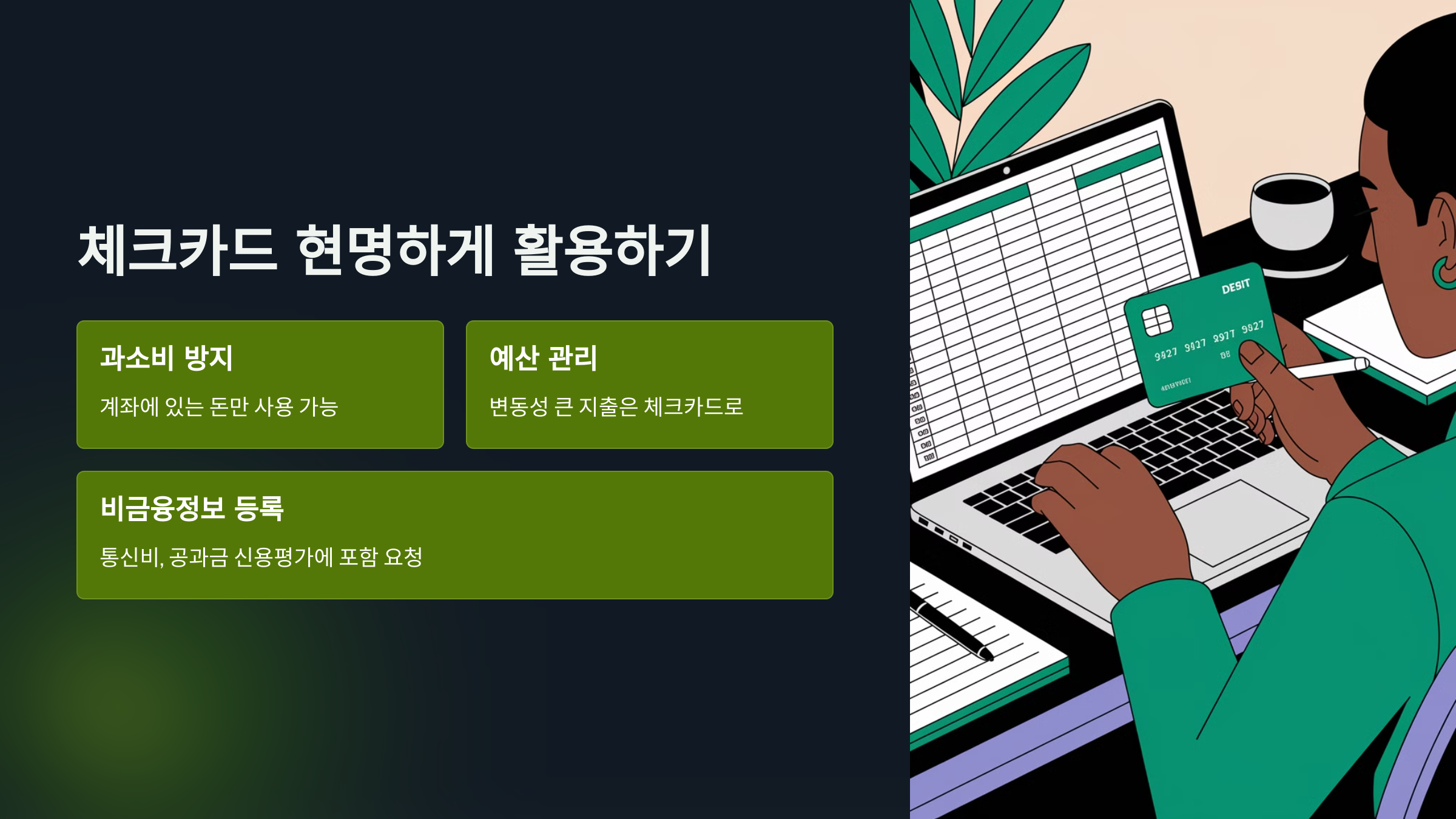 체크카드 현명하게 활용하기