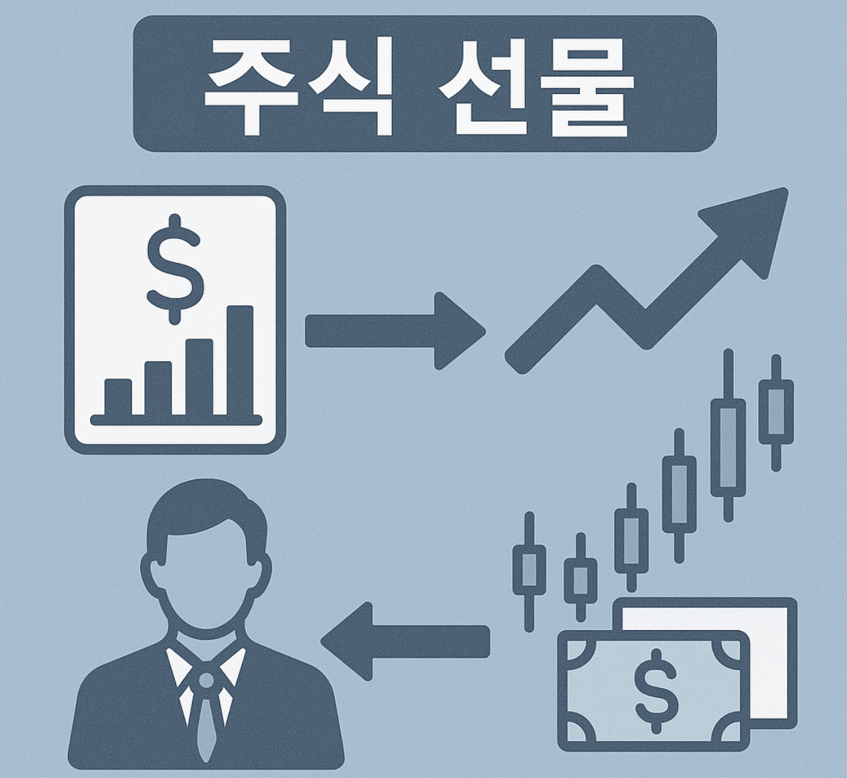 주식선물 개념을 차트와 그래프로 도식화