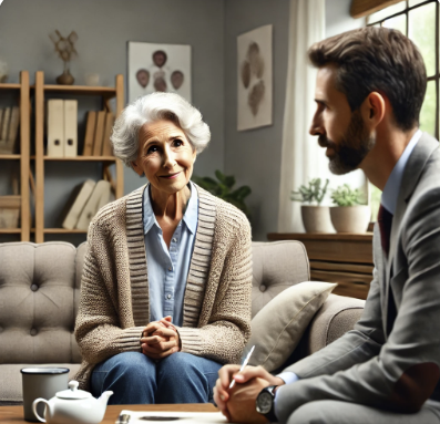 노인 심리상담 및 정서지원 서비스 관련 사진