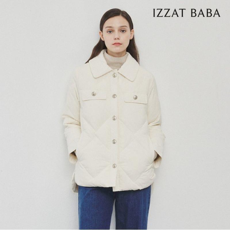 아이잗바바 메탈 버튼 퀼팅 구스다운 점퍼 BLAA2PD31