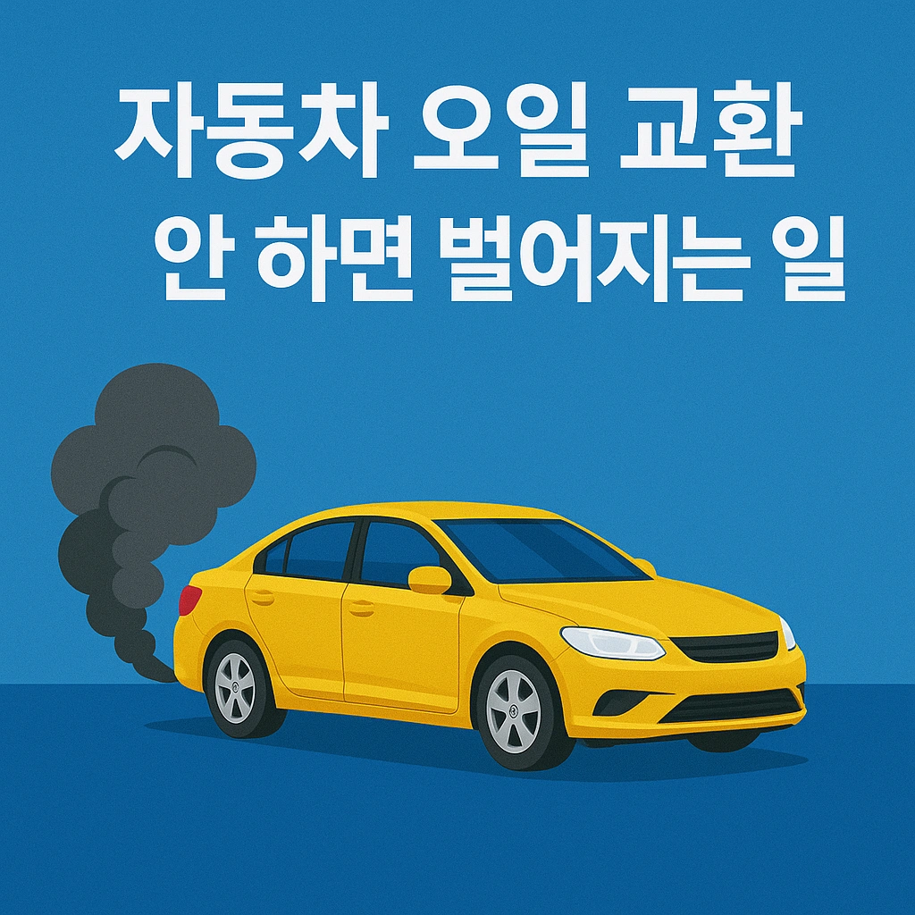 자동차 오일 교환 안 하면 벌어지는 일 5가지 (교체 시기 완벽 정리!)