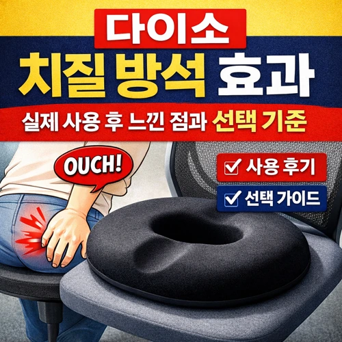 다이소 치질 방석 효과