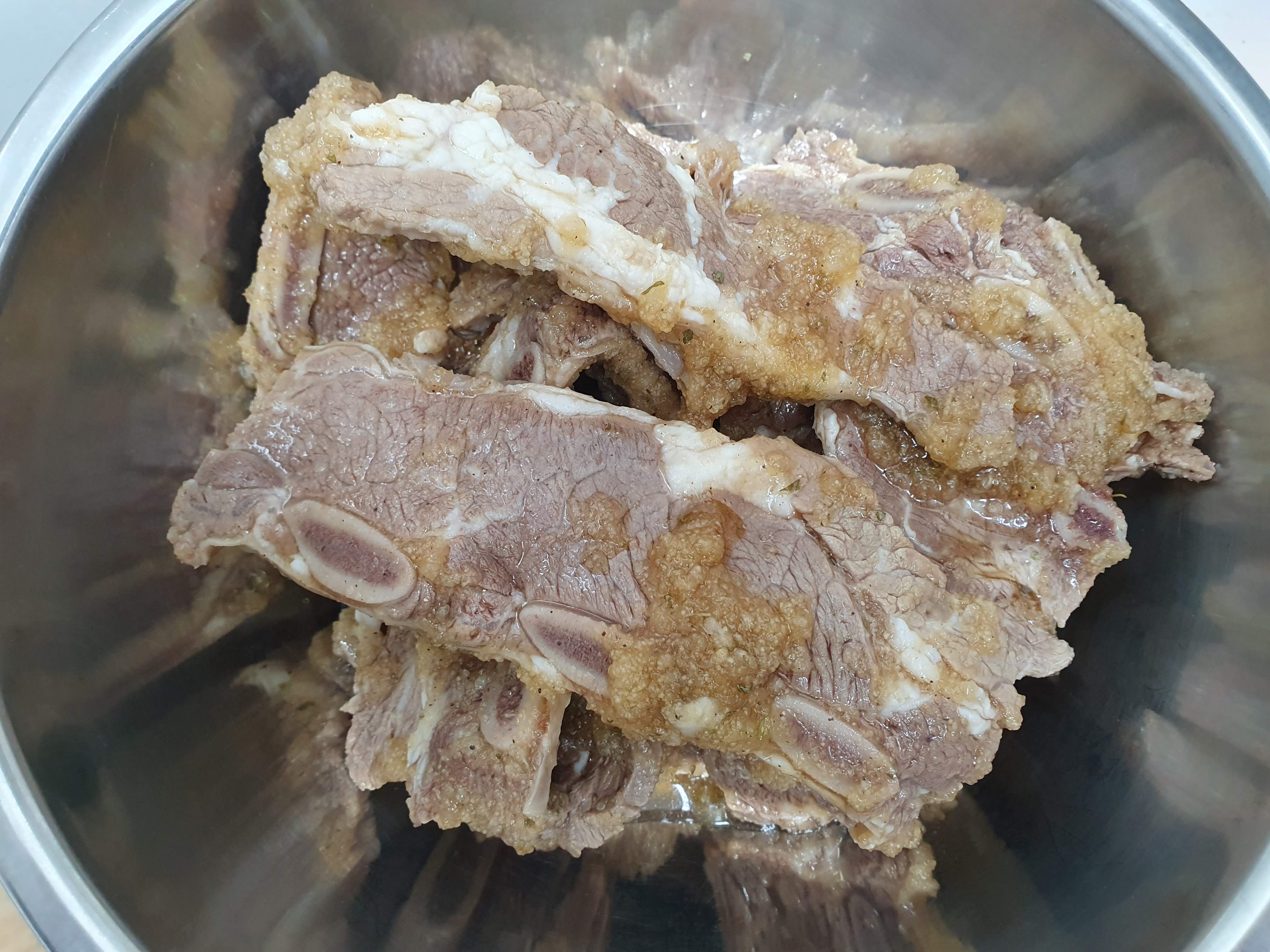 소갈비찜 초벌 삶기