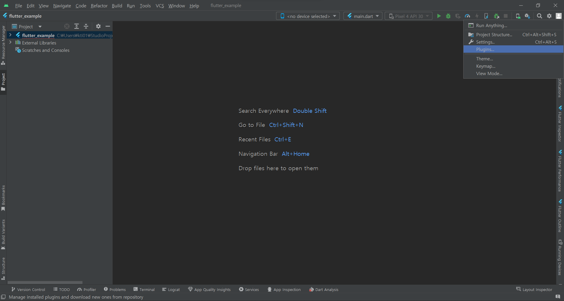 flutter 플러그인
