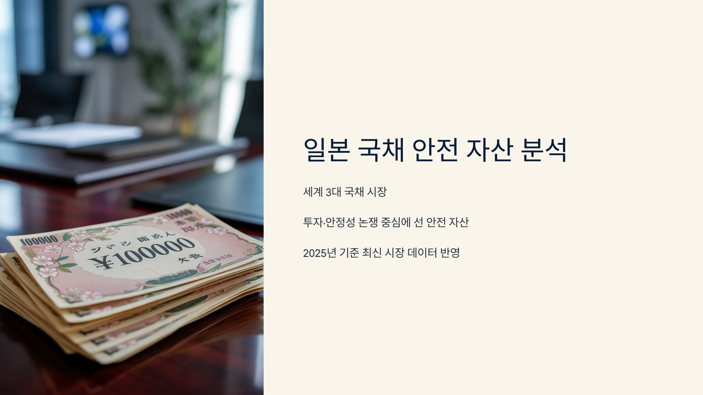 일본 국채 안전 자산 분석