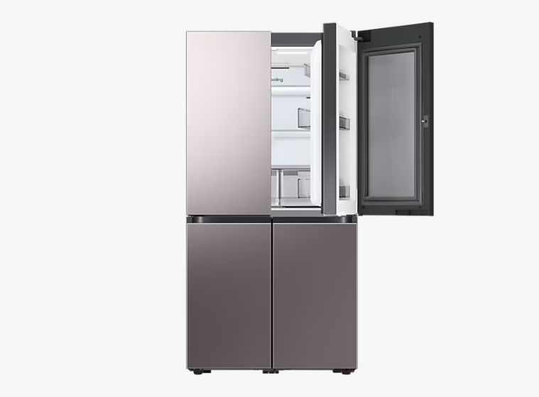 삼성전자 비스포크 냉장고 4도어 870L 색상 바이브 브라우니 실버