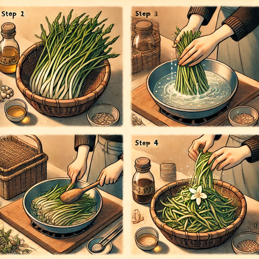 참나물 효능 양념 무침 만들기 요리 레시피 관련 사진