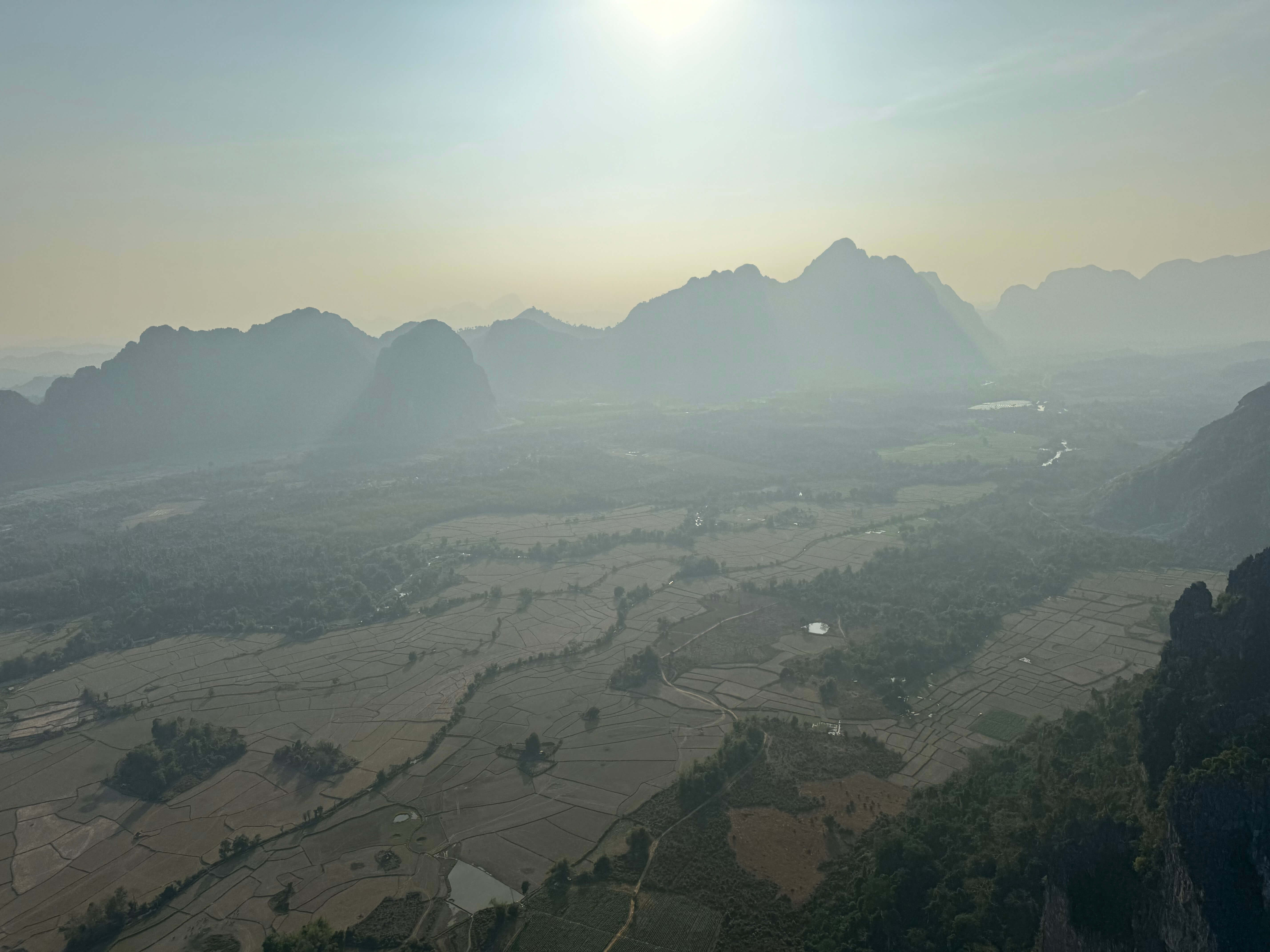 방비엥 모터페러글라이딩