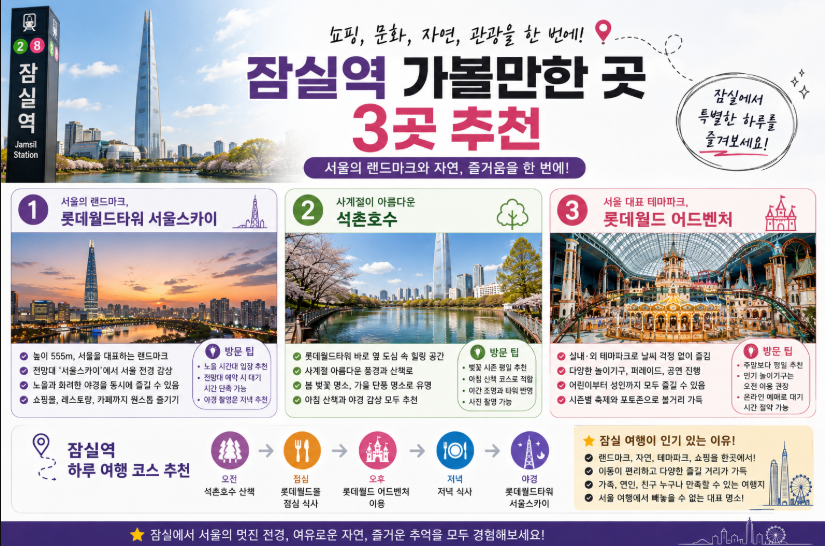 잠실역 가볼만한곳 3곳
