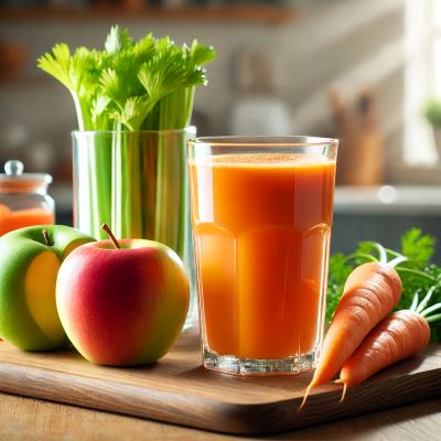 사과 당근 주스