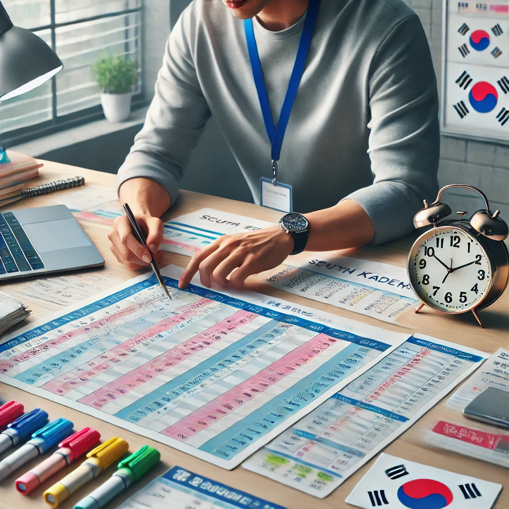 학원 시간표 짤 때 고려해야 할 이미지