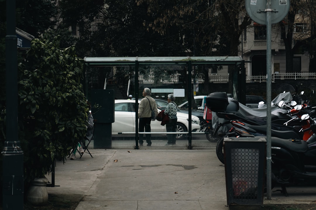 Bus stop.