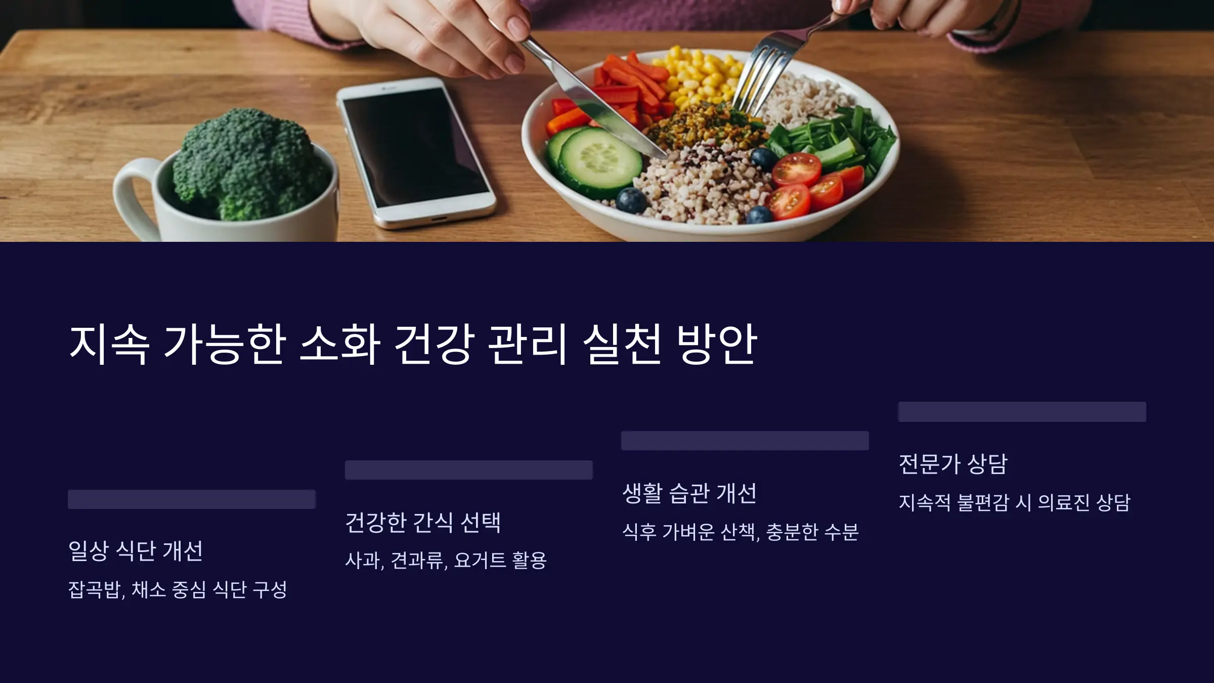 지속 가능한 소화 건강 관리를 위한 실천 방안