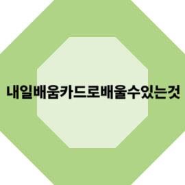 국민내일배움카드로 배울 수 있는 것 총정리