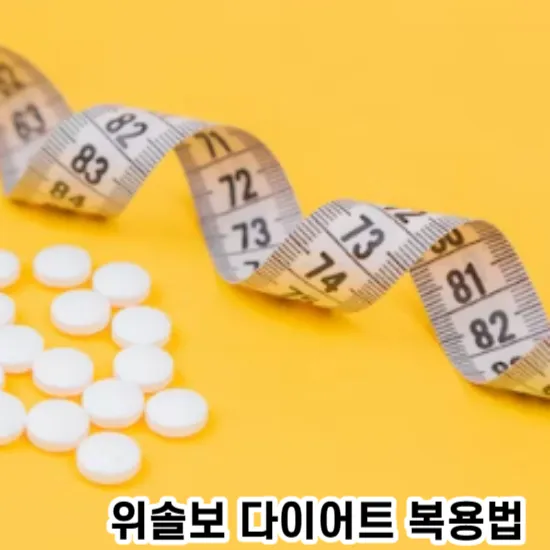 위솔보 다이어트의 복용법