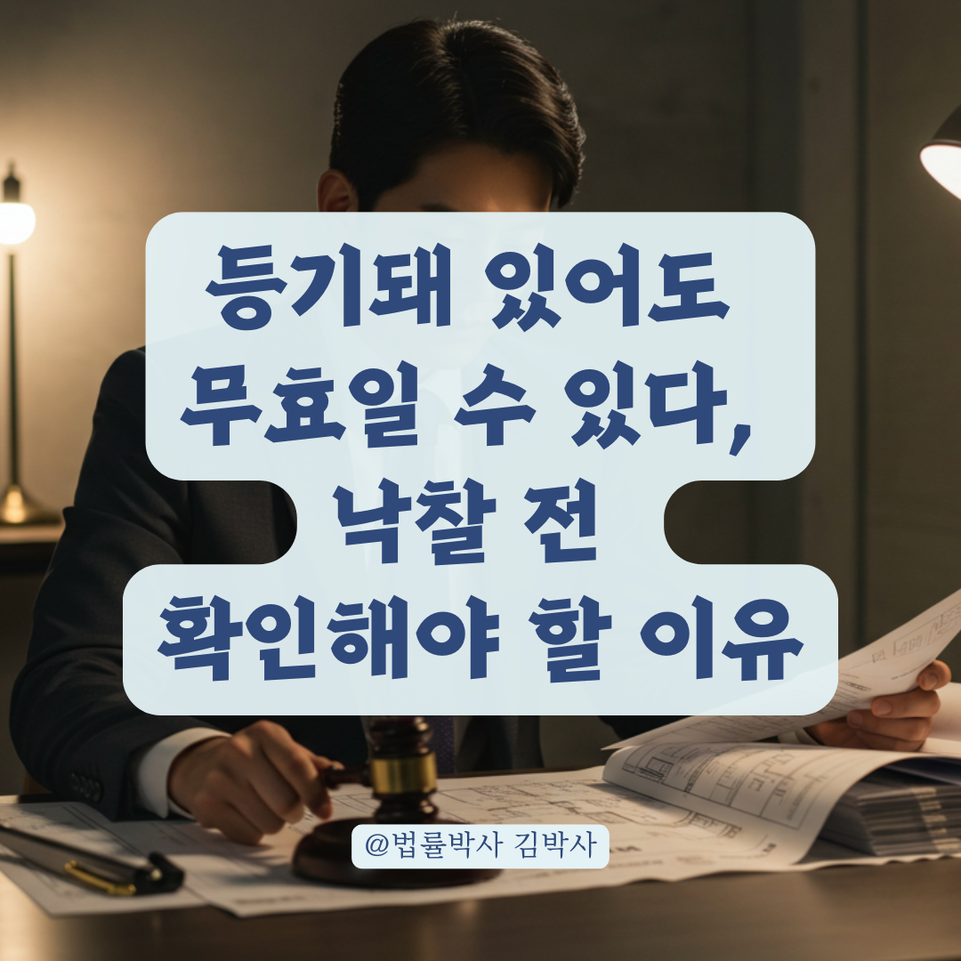 등기돼 있어도 무효? 구분건물 요건 미달 시 낙찰자에게 생기는 법적 리스크.