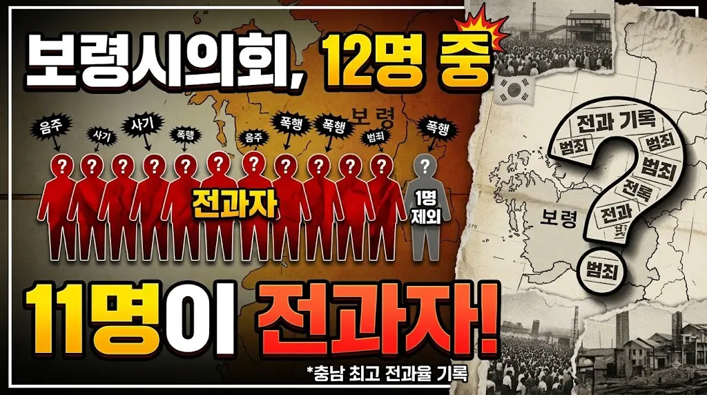 보령시의회 11명이 전과자 이미지