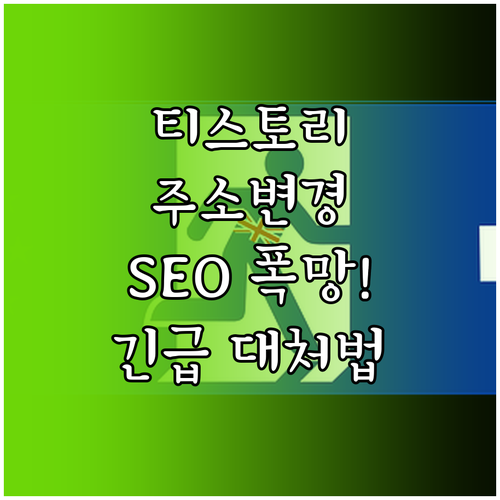 티스토리 주소 변경이 SEO에 미치는..