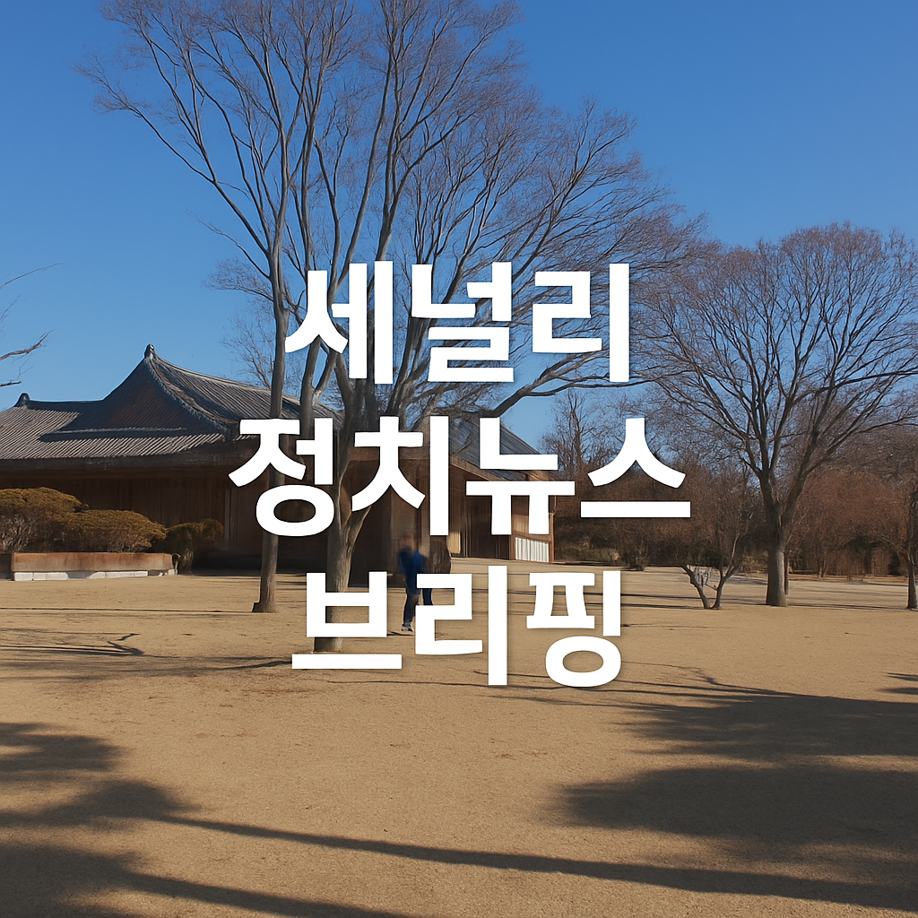 세널리 정치뉴스 브리핑 썸네일