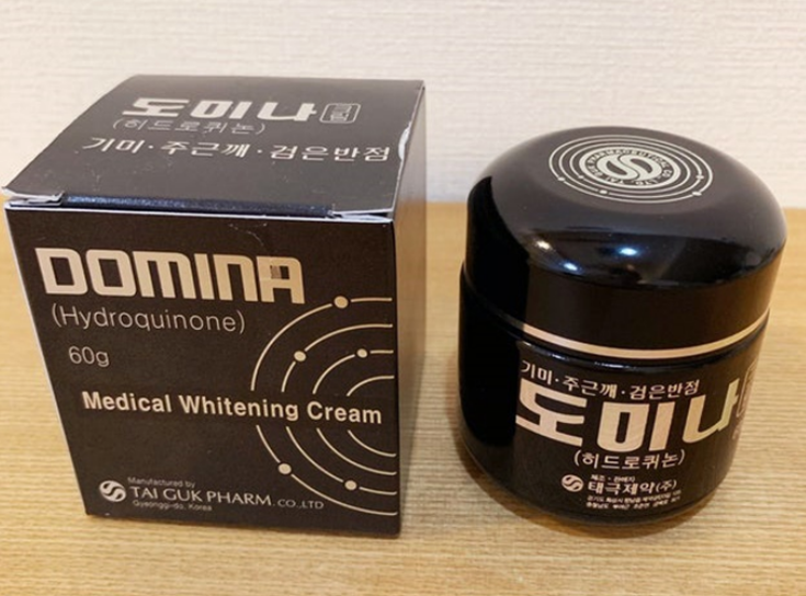 갱년기 이후 발생하는 기미, 검버섯, 도미나 크림으로 발라보니 2달 소요