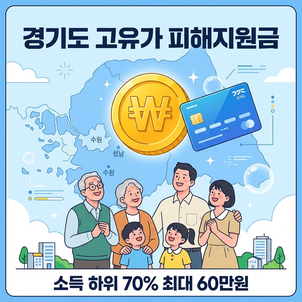 2026년 경기도 고유가 피해지원금 최대 60만원 신청 썸네일 이미지