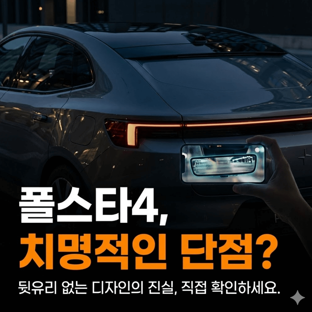 폴스타4 실차주가 겪을 수 있는 현실적인 단점 5가지 (디지털 룸미러, 조작성 분석)