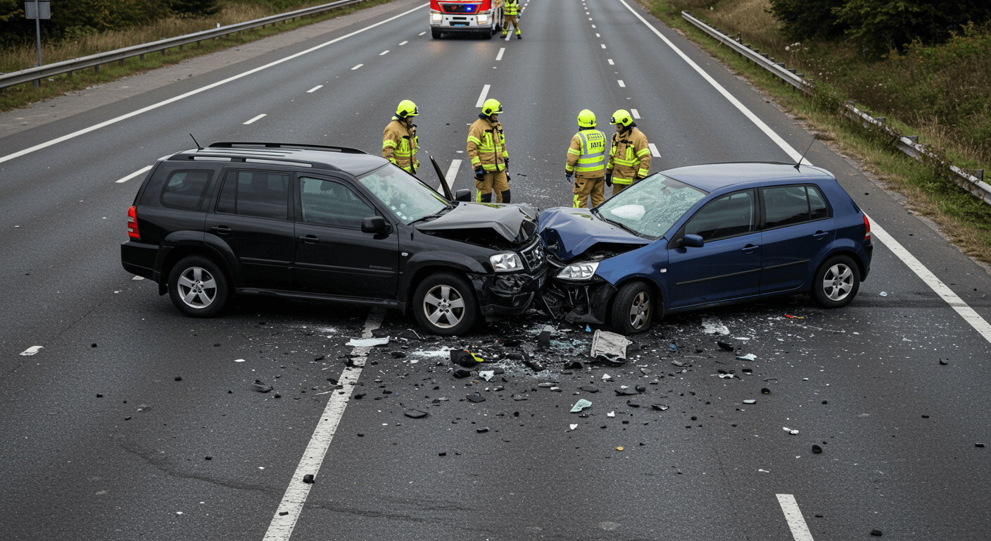 사고가 나는 모습