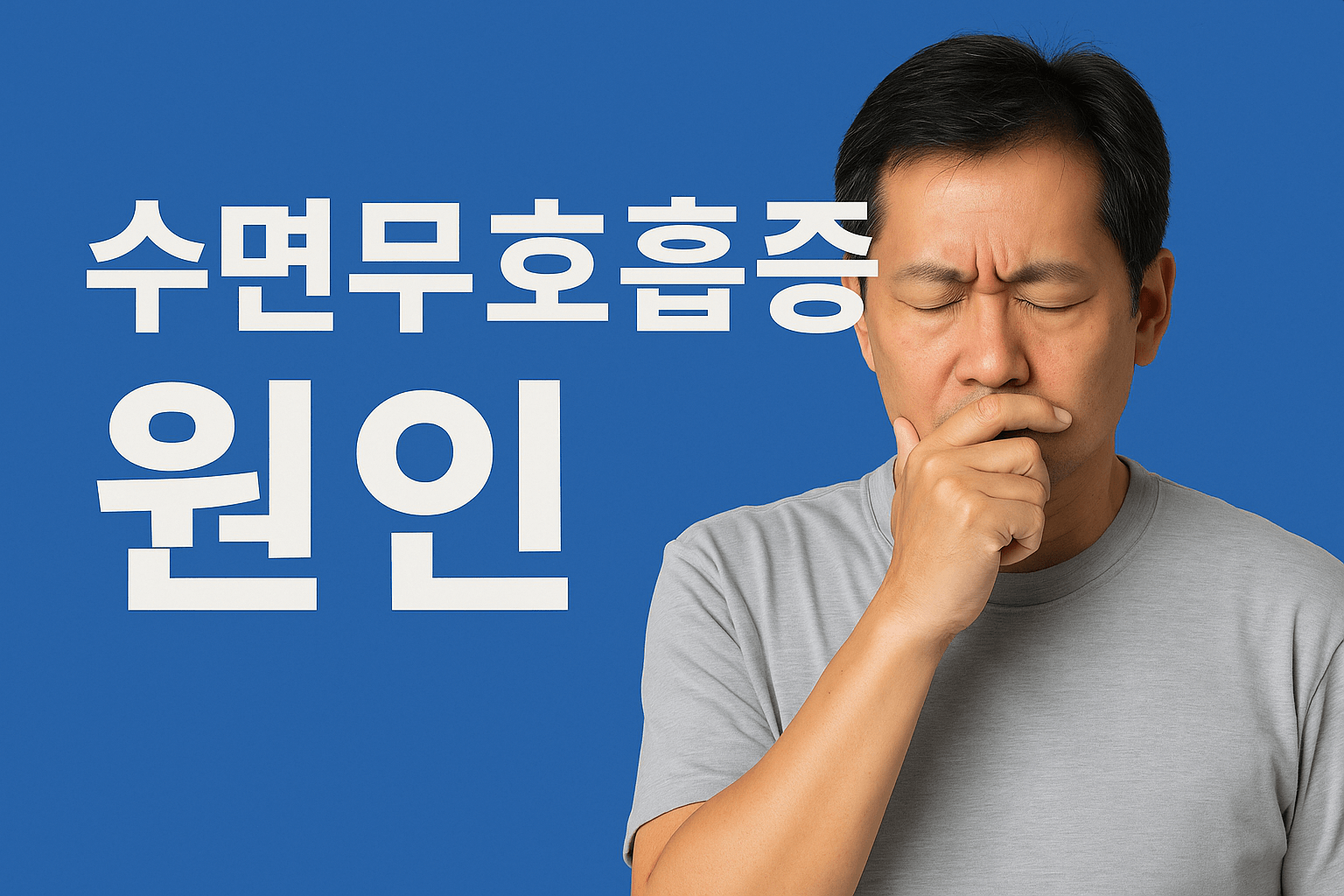 수면무호흡증 원인 - 사진